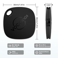 1 x RAW Customer Returns VOCOlinc Key Finder 2 Pack, Smart Air Tag Compatible with Apple Find My APP iOS ONLY, Not for Android , Bluetooth Key Tracker for Wallets, Bags, Suitcases, Replaceable Battery - RRP €25.28