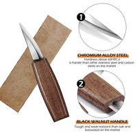 1 x RAW Customer Returns Wood carving tool set, wood carving knife with whetstones, 10 pieces, professional wood carving knife tools, carving knife set for beginners and professionals with cut-resistant gloves - RRP €28.98