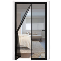 1 x RAW Customer Returns Fillis magnet fly screen door, 90x210cm insect protection balcony door made of fiberglass fly curtain without drilling magnetic curtain door curtains for balcony living room bedroom doors patio door, black - RRP €20.64