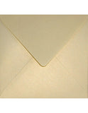 1 x RAW Customer Returns Netuno 25x square envelope mother of pearl vanilla 153x 153 mm 120g Aster Metallic Gold Ivory envelope elegant square glossy for invitation wedding birthday baptism confirmation - RRP €14.56