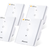 1 x RAW Customer Returns Maxcio WiFi Blinds Switch, WiFi Curtain Switch Percentage Control Compatible with Apple Homekit Siri, Alexa Echo Google Home, White, 4 Packs - RRP €103.99