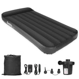 3 x Brand New Inflatable air bed air mattress, air bed with electric air pump, inflatable guest bed single bed air mattress sleeping mattress with pillow for 1 person, suitable for indoors and outdoors black  - RRP €122.4