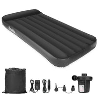 3 x Brand New Inflatable air bed air mattress, air bed with electric air pump, inflatable guest bed single bed air mattress sleeping mattress with pillow for 1 person, suitable for indoors and outdoors black  - RRP €119.97