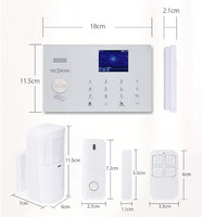 1 x RAW Customer Returns TECPEAK GSM WiFi alarm system complete system, alarm system house with alarm siren, home security set including window alarm door alarm, motion detector, remote control, day, SOS home emergency call seniors - RRP €139.99