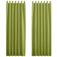 1 x RAW Customer Returns PONY DANCE Curtains for Children s Room Boy - Curtain Opaque Green Thermal Curtains Opaque Bedroom Loop Curtain, Set of 2 H 245 x W 140 cm - RRP €39.95