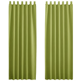 1 x RAW Customer Returns PONY DANCE Curtains for Children s Room Boy - Curtain Opaque Green Thermal Curtains Opaque Bedroom Loop Curtain, Set of 2 H 245 x W 140 cm - RRP €39.95