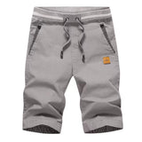 1 x RAW Customer Returns HCSS Shorts Men s Bermuda Shorts Men s Summer Chino Shorts Cotton Elastic with Drawstring Gray-XL  - RRP €33.98