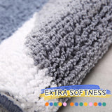 1 x Brand New Boikey Soft Bathroom Rug, Carpet Bath Mat Non-Slip Washable, Gradient Stripes Shower Rug, Absorbent Non-Slip Bathroom Living Room 40x60 cm - RRP €20.4