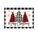 1 x Brand New Christmas placemats, 32x45cm Christmas placemats in a pack of four, linen Santa Claus placemats, for the Christmas table placemats01  - RRP €20.4