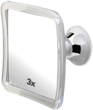 1 x RAW Customer Returns Mirrorvana Anti-Fog Shaving Shower Mirror with Suction Cup, 3X Magnification, 16 x 16 cm - RRP €20.49