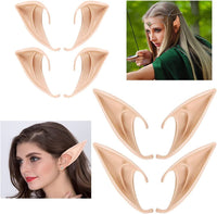 4 x Brand New 4 Pairs Latex Elf Ears Used for Elf Vampire Pointy Costume Party Supplies Halloween Christmas Party Supplies - RRP €81.6