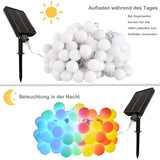 1 x RAW Customer Returns Meision solar fairy lights outside 20m 200 LED ball LED outdoor fairy lights with 8 modes timer remote control waterproof solar fairy lights outside weatherproof for garden, balcony, wedding, colorful - RRP €20.68