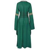 1 x RAW Customer Returns Feynman Retro Medieval Dress Gothic Palace Ladies Trumpet Sleeve Party Renaissance Costume - RRP €43.99