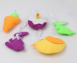 1 x Brand New Pack of 5 Easter Bunny Decorative Felt Easter Eggs Hanging Ornaments Pendant Easter Tree, Hanging Ornament, Home, School, Office, Party, Easter Decoration - RRP €20.4