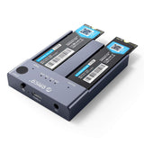 1 x RAW Customer Returns ORICO NVMe Clone Docking Station M.2 Dual-Bay 10Gbit s with Offline Clone Duplicator Function, USBC NVME 2 Compartment Enclosure for PCIe M-Key 2242 2260 2280 22110 M2 SSD, Tool-Free SSD Not Included -M2P2 - RRP €118.02