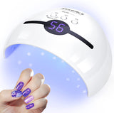 1 x RAW Customer Returns Nailgirls Nail Dryer 48W UV Lamp for Nails Nail Dryer Professional Nail Machine UV Lamp with Automatic Sensor Lamp for Gel Nails 3 Timer Modes LCD Display - RRP €20.4