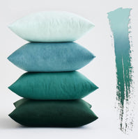 1 x RAW Customer Returns MIULEE Velvet Cushion Cover 50 x 50 cm Cushion Cover Green Series Set of 4 Sofa Cushions Velvet Cushions  Cushions Couch Cushions  Cushions  Gradient Cover Sofa Cushion Cover Spring Decoration for Children Office - RRP €28.21