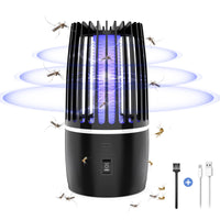 1 x RAW Customer Returns Insect Killer Mosquito Trap 4000mAh Electric USB Rechargeable Mosquito Killer Electric Lamp Fly Trap Insect Repellent Indoor Outdoor Pest Control Attractant for Backyard - RRP €30.99