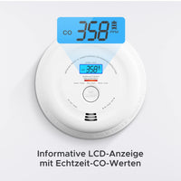 1 x RAW Customer Returns X-Sense Smoke and Carbon Monoxide Detector with LCD Display, 10 Year Battery Life, Dual Sensor Smoke and CO Detector Complies with EN 14604 EN 50291 Standards, Auto-Check, SC08 - RRP €41.3