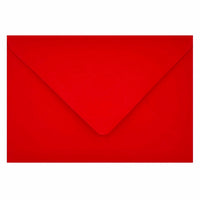 1 x RAW Customer Returns Edition Seidel 50 red premium envelopes, coloured envelopes, format similar to B6 12.0 x 17.5 cm, 80 g m red, 50 pieces pieces piece  - RRP €12.99