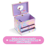 1 x RAW Customer Returns Jewelkeeper - Musical Jewelry Box with 2 Pull-Out Drawers, Cotton Candy Unicorn Design - The Beautiful Dreamer Melody - RRP €29.75