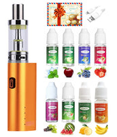 1 x RAW Customer Returns Pinjilai E Cigarette Starter Set Without Nicotine 2200mah Vape Rechargeable 0.5 Ohm Vaporizer Electronic Cigarette Cigarette 2ml Tank Vape Refillable E Steamer Set Complete, No Nicotine - RRP €40.33