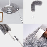 1 x RAW Customer Returns JEHONN Feather Duster Telescopic Window Cleaner Washable Window Cleaning Dust Wiper Cobweb Broom Dust Catcher Window Wiper and Window Squeegee Dust Broom 200CM for Fan Window Ceilings - RRP €17.99