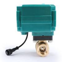 1 x RAW Customer Returns 1 2 Intelligent Motorized Ball Valve - App Mobile Remote Controlled Brass Electric Ball Valve with Manual Switch, 5V DC USB Port, G Thread - RRP €80.66