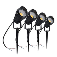 1 x RAW Customer Returns aulyun 4 PCS 5W COB LED Garden Spotlights for Outdoor Use IP65 Waterproof Outdoor Garden Pond Park Landscape Warm White Cold White 85-265V Warm White  - RRP €34.21