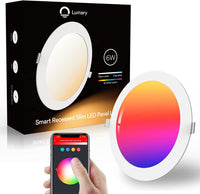 1 x RAW Customer Returns Lumary Recessed LED Spotlights for Plasterboard Wi-Fi 6W Ultra-thin RGBWW LED Spotlights 480LM APP Control Multi Color Dim Music Synchronize Indoor LED Spotlights, Pertain Alexa Google Home-4pcs - RRP €20.16