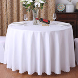 1 x RAW Customer Returns CIEEIN CIEHT Tablecloth Desk Table Cloth Table Linen Coffee Table Kitchen Table Cover Party Wedding Table Cloth Round White 220cm - RRP €31.18