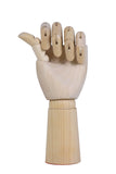 1 x RAW Customer Returns TOUROCMONT Jointed Hand Wooden Hand Drawing Doll Model Hand 18 cm, 30 cm, Left, Right, Movable for Painting Left, 25 cm  - RRP €16.13