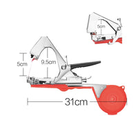 1 x RAW Customer Returns Binding pliers for plants, plant tying machine tape pliers tapetool hand tying machine for vineyard tomatoes cucumbers fruit vegetables, agriculture garden binding machine, plant tying tool - red - RRP €34.99