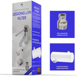 1 x RAW Customer Returns Legionella filter for sinks and bathtubs SAFETY TAP complete set absolutely safe legionella protection, developed in medical technology - RRP €130.58