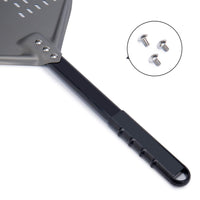 1 x RAW Customer Returns Ga HOMEFAVOR Perforated Pizza Peel, Pizza Shovel Made of Hard Anodized Aluminum Rectangular Professional Pizza Shovel with Extended Silicone Handle, 30.5 x 35.6 cm, 66 cm Overall - RRP €33.99