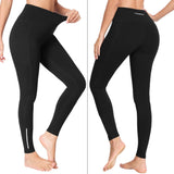 1 x RAW Customer Returns BAYGE Women Thermal Leggings Winter High Waist Lined Waterproof Opaque Tummy Control Slim Fit Cycling Yoga Hiking Leggings with Pockets Black XL - RRP €24.0