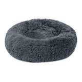 1 x RAW Customer Returns NIBESSER pet bed dog bed cat bed round plush dog sofa cat sofa cushion in doughnut shape diameter 60cm, dark gray  - RRP €24.79