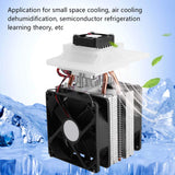 1 x RAW Customer Returns Semiconductor Cooler, Thermoelectric Cooler Peltier 12V 72W Semiconductor Cooling Thermoelectric Peltier Air Cooling Dehumidifiers Cooling System Refrigerant Kit - RRP €38.39