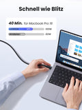 1 x RAW Customer Returns UGREEN USB C Cable 100W Pack of 2 Charging Cable USB C to USB C 5A 20V PD 3.0 PPS Compatible with iPhone 15 Pro Max M2 MacBook Pro Air, iPad Pro 12.9 Air 5 Galaxy S24 Ultra Pixel 7 Pro Steam Deck etc. 3m  - RRP €18.99