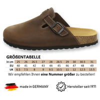 1 x RAW Customer Returns AFS-Schuhe 3900 Comfortable Men s Leather Slippers Made in Germany Tobacco 43 EU - RRP €79.99