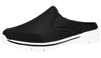 1 x RAW Customer Returns ChayChax Soft Slippers Slip On Comfortable House Mules Non-Slip Slippers Indoor Outdoor for Women Men, Black-White, 43 EU - RRP €27.65