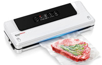 1 x RAW Customer Returns Bonsenkitchen Vacuum Sealer Machine, Globefish Technology for Continuous High Speed Work, Vacuum Sealer for Fresh and Dry Food, External Vacuum, White VS2000 - RRP €36.99