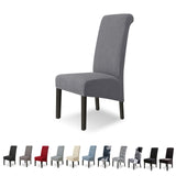 1 x RAW Customer Returns Lydevo Chair Covers XL Set of 4 Stretch Chair Covers Swing Chairs XL for Dining Room Chairs Spandex Universal Chair Cover Large Dining Chair Slipcovers for Chair Dining Room Hotel Banquet, Diagonal Gray - RRP €28.22