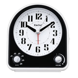 1 x RAW Customer Returns Eachui Analog Alarm Clock with 7 Alarm Tones, Night Light, Snooze, No Ticking, Silent with Adjustable Volume, Battery Operated - RRP €19.15