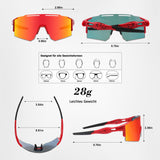 1 x RAW Customer Returns DUDUKING Sunglasses Cycling Glasses Men Women, Water Transfer Printing Sports Glasses Cycling Glasses for Outdoor Sports Cycling Running Golf UV 400 Protection Baseball Glasses Red  - RRP €27.99