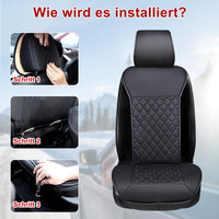 1 x RAW Customer Returns Seat cushion, comfortable full back seat cover, universal for front seat in winter - RRP €70.61