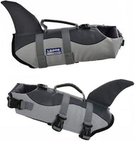 1 x RAW Customer Returns Aokay Pet Dog Life Jacket Life Vest Swimsuit L, Gray  - RRP €30.98