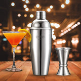 1 x RAW Customer Returns Cocktail Shaker, Cocktail Kit 750ml, Professional Cocktail Shaker Boston Shaker Cocktail Set with Jigger, Complete Bartender Kit, Bartender Kit Gift Set for Men, Him - RRP €15.99