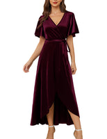 1 x RAW Customer Returns Wedtrend evening dress women long elegant festive dresses for women graduation dresses long evening dresses elegant for wedding WTSR002 Burgundy L - RRP €39.52