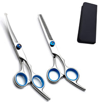 2 x RAW Customer Returns EVERESTA 7 Dog Grooming Scissors for Cats with Round Safety Tip Stainless Steel for Dogs and Cats Pack of 2 - RRP €26.2